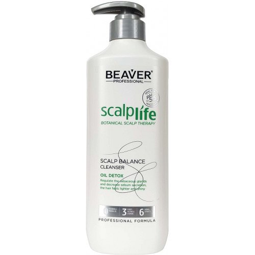 Детокс шампунь для жирной кожи головы и волос Beaver Professional Scalplife Botanical Scalp Therapy, 298 мл