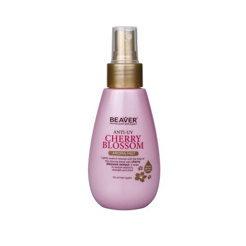 Зміцнюючий арома-спрей для волосся з екстрактом кольорів Сакури із захистом кольору Beaver Professional Anti-UV Aroma Mist Cherry Blossom Refreshing Spray