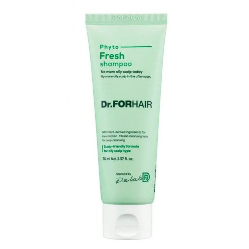 Мицеллярный шампунь для жирной кожи головы Dr. FORHAIR Phyto Fresh Shampoo, 70 мл