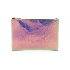 Косметичка Forever21 Holographic Makeup Bag Pink Green