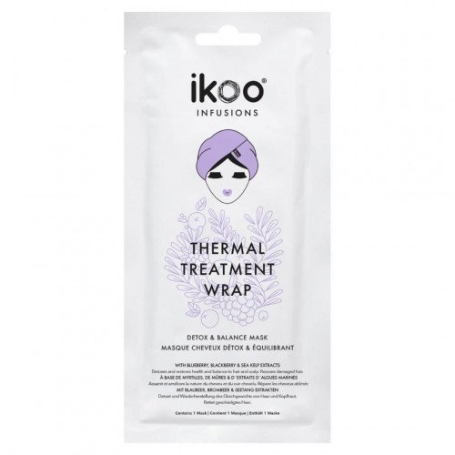 Термальная шапка-маска детокс и баланс Ikoo Thermal Treatment Wrap Detox & Balance Mask