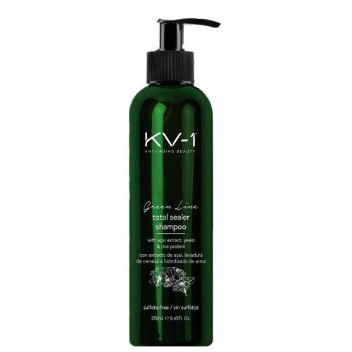 Захисний шампунь для відновлення і блиску фарбованого волосся KV-1 Green Line Total Sealer Shampoo