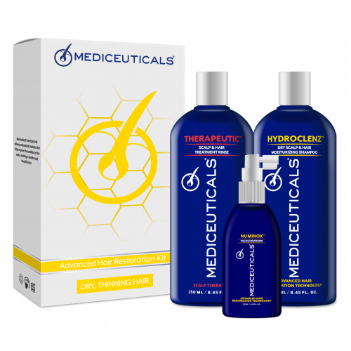 Набір проти випадіння та стоншення волосся у чоловіків (для сухого волосся) MEDICEUTICALS Hair Restoration Kit Dry