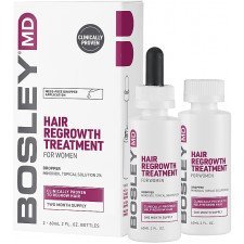 Раствор с миноксидилом 2% для восстановления роста волос у женщин (с пипеткой) Bosley MD Hair Regrowth Treatment