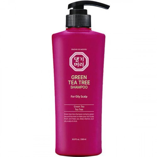 Шампунь с экстрактом чайного дерева для жирной кожи головы DAENG GI MEO RI Green Tea Tree Shampoo, 500 мл