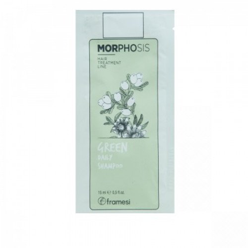 Шампунь для ежедневного применения Framesi Morphosis Green Daily Shampoo Tester, 15 мл