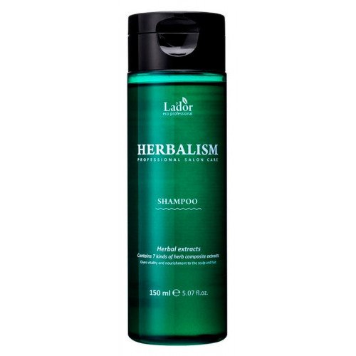 Трав'яний шампунь від випадіння волосся Lador Herbalism Shampoo, 150 мл